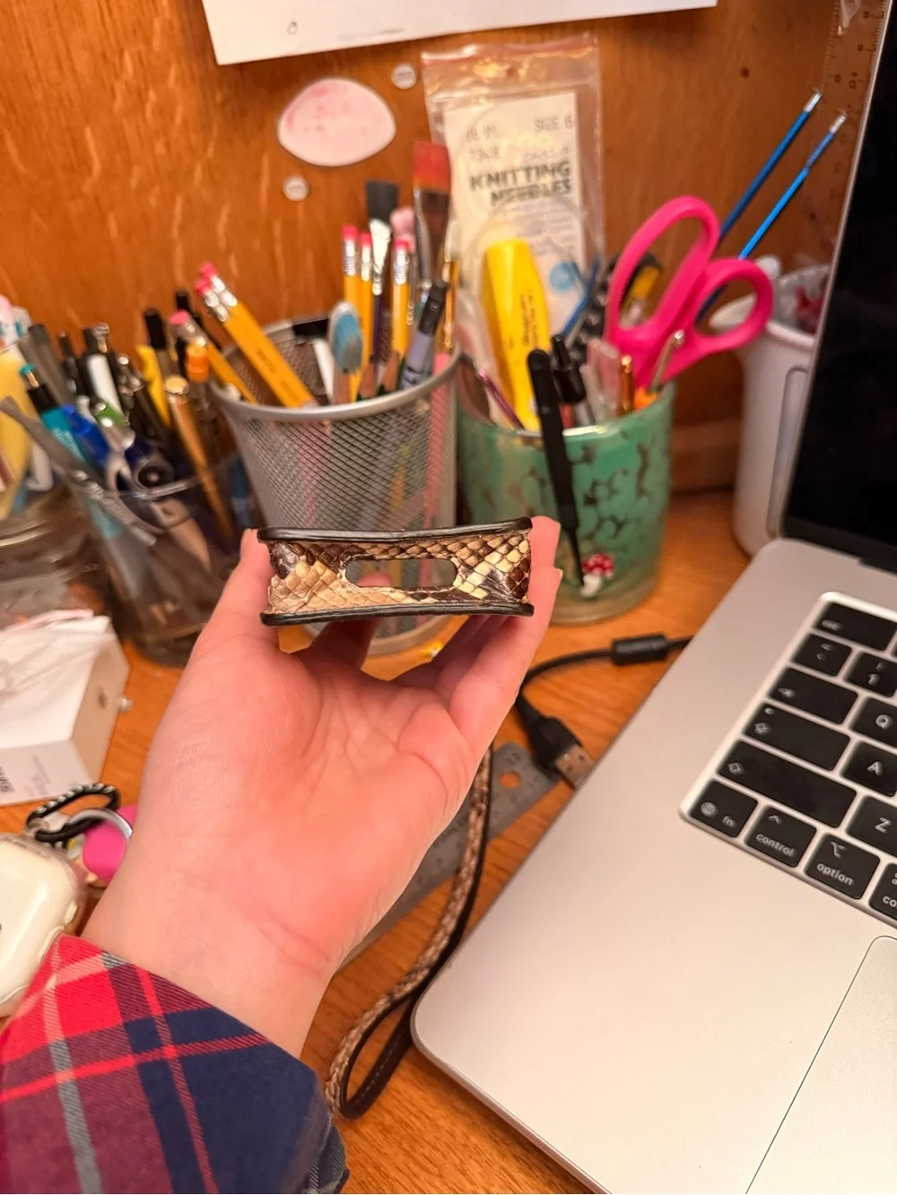Coach faux snakeskin